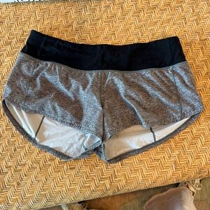 Lululemon Athletica Black and Gray Athletic Shorts